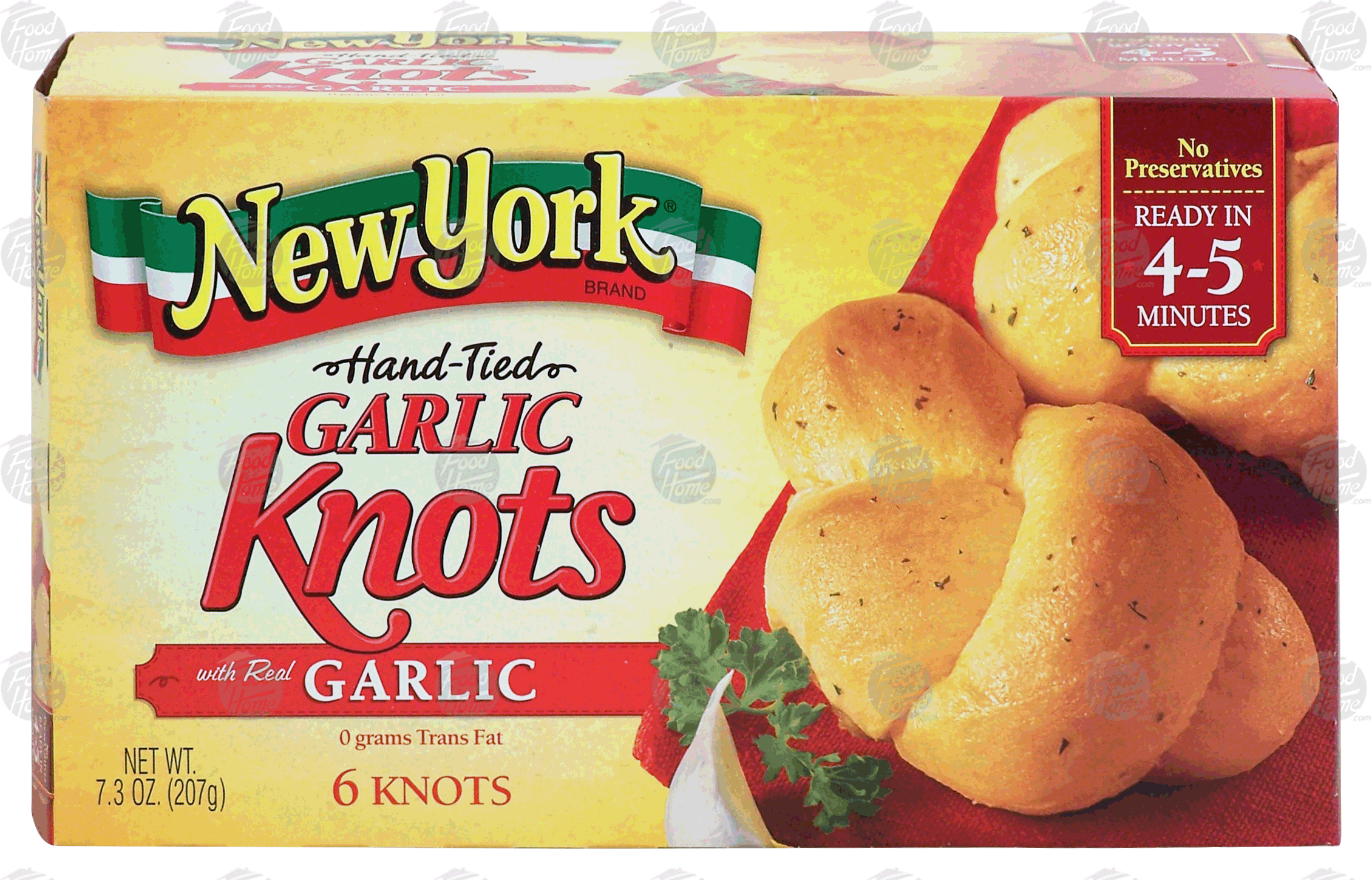 New York  hand-tied garlic knots with real garlic, 6 knots Full-Size Picture